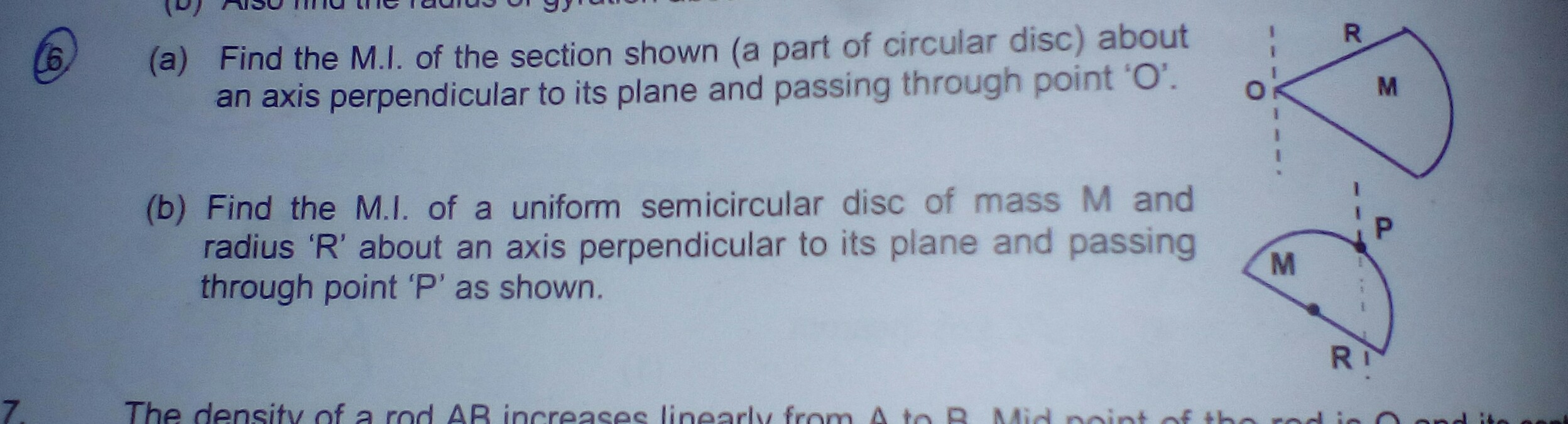 Question image for a) Find the MI of section shown about an axis per